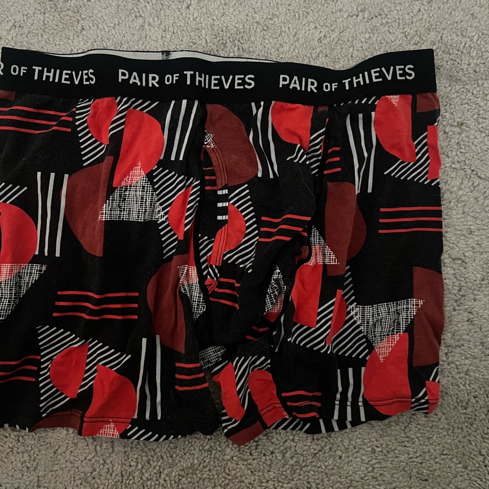 2 pair Game college used worn men’s boxer briefs large